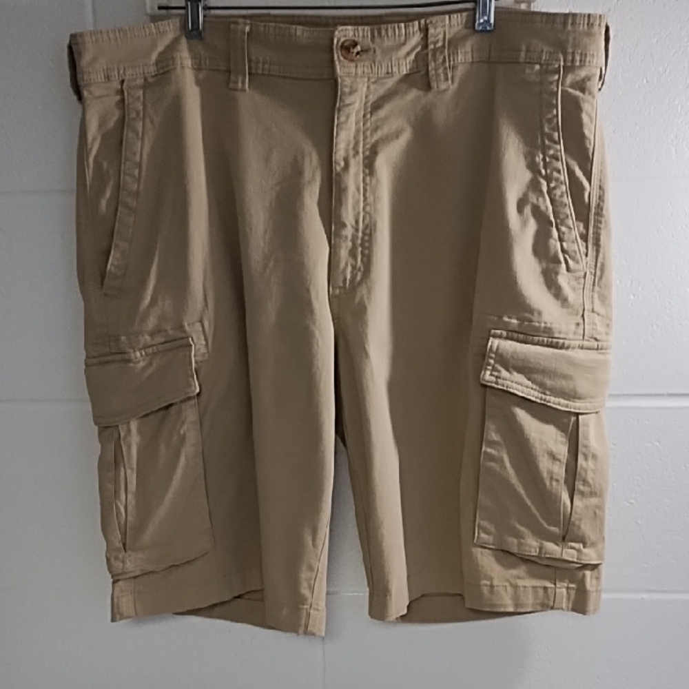Club Room Tan Cargo Shorts Relaxed Fit Soft